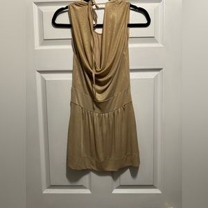 Women's Express Gold Glitter Dress/Top